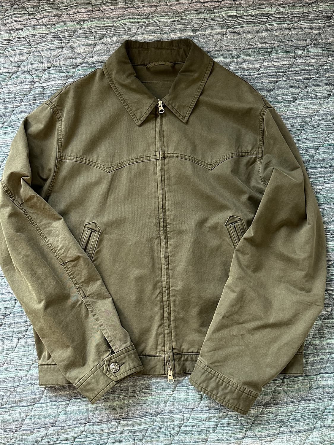 999휴머니티 Western Dyed Jacket (카키) 상품이미지1