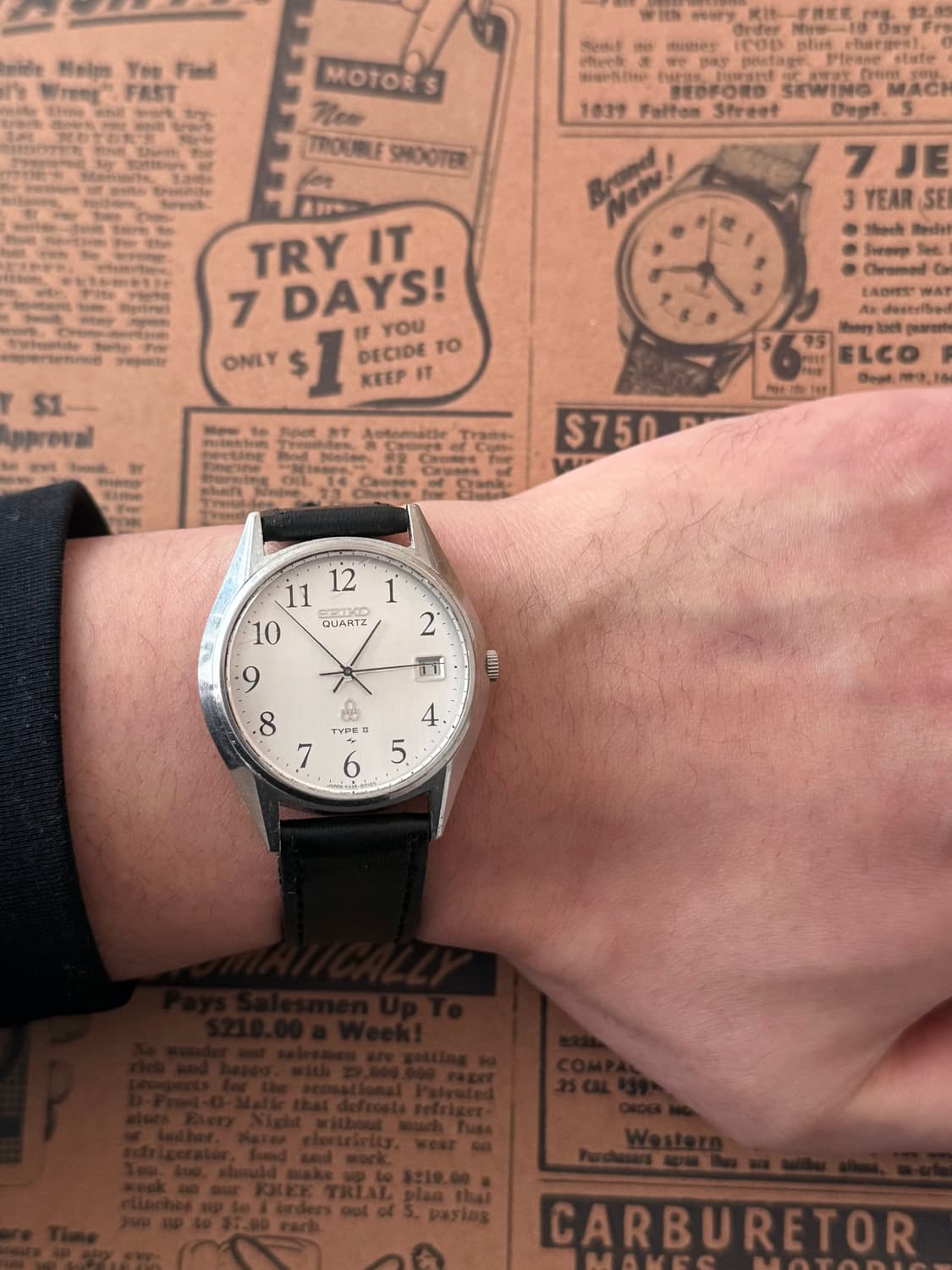 세이코 Seiko 쿼츠 타입 2 아라비안  상품이미지4