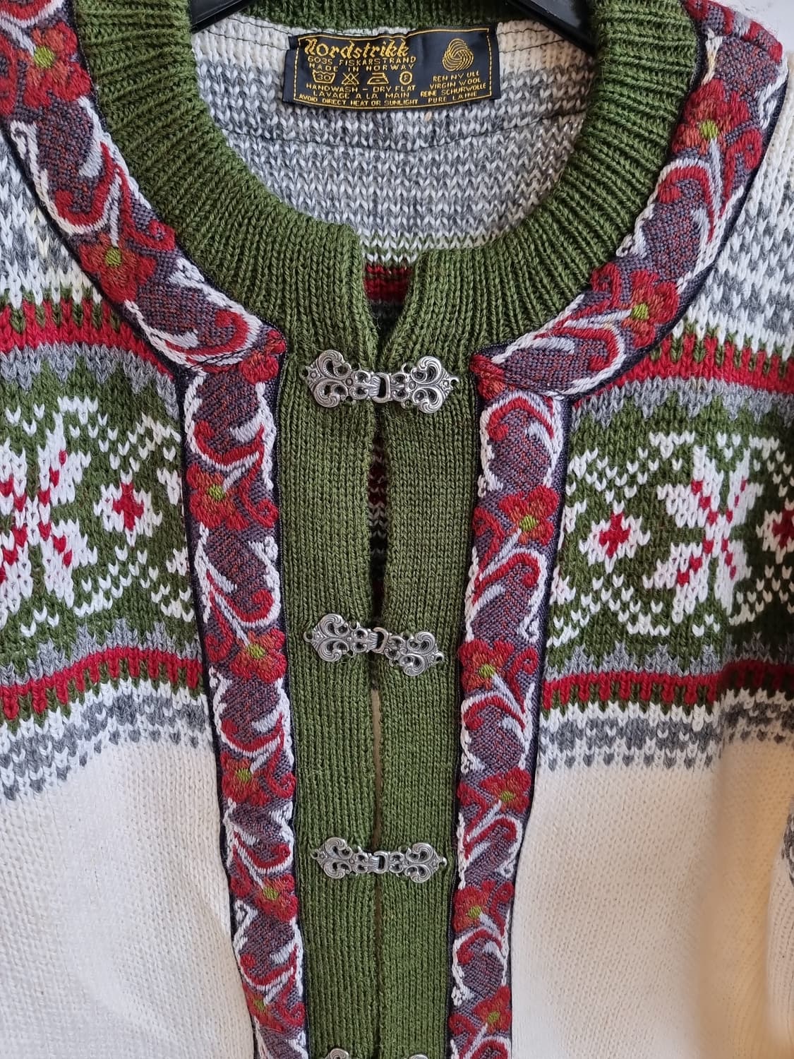 Nordstrikk 노르딕 패턴 울 가디건 상품이미지2