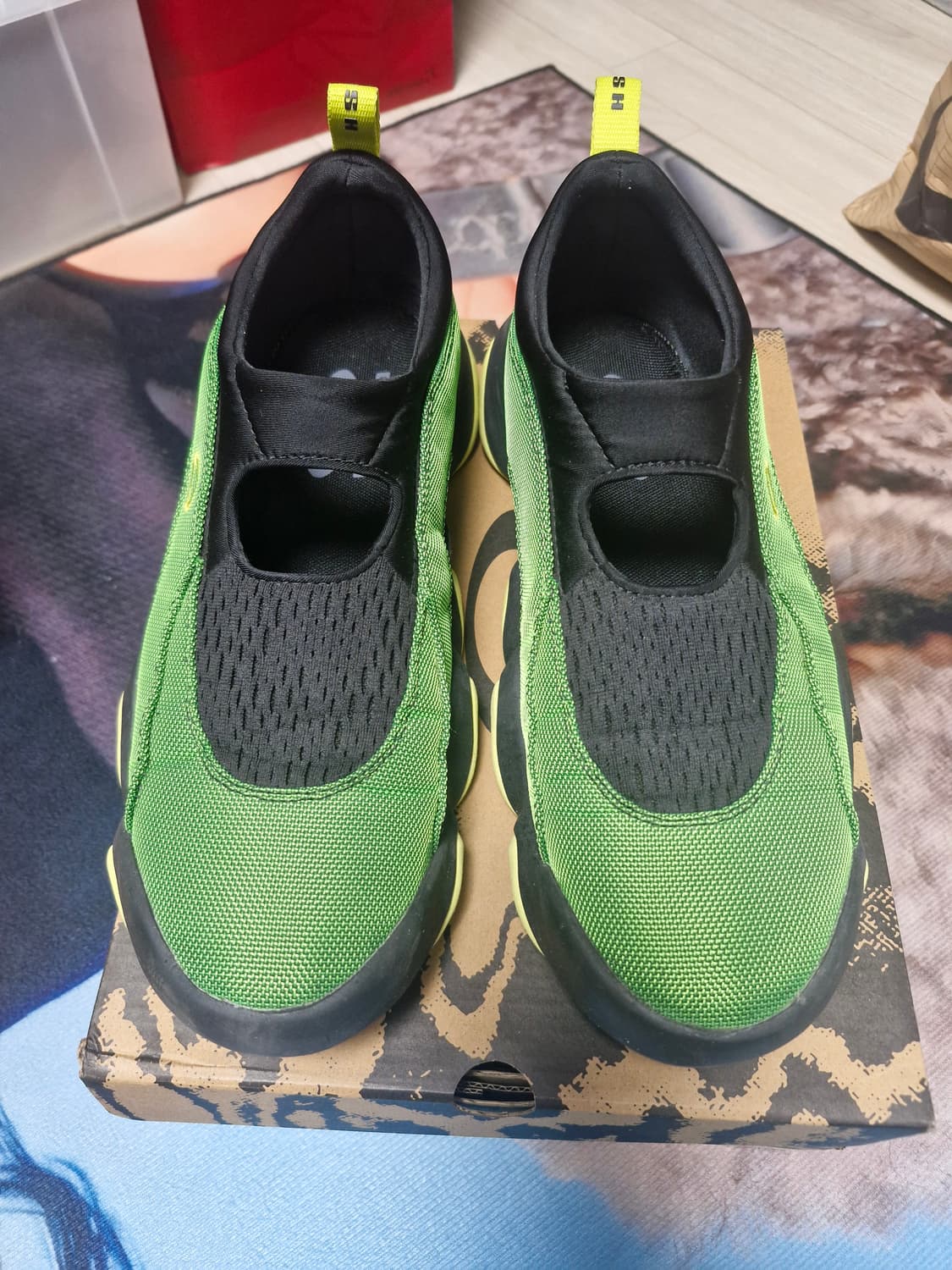 오클리 팩토리 팀  플래시 샌들 브레인 데드 그린 레몬 상품이미지1