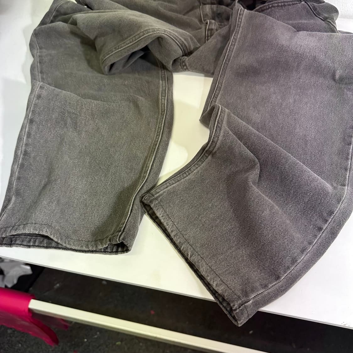 34 리바이스 실버탭 루즈핏 흑청 데님팬츠 상품이미지8