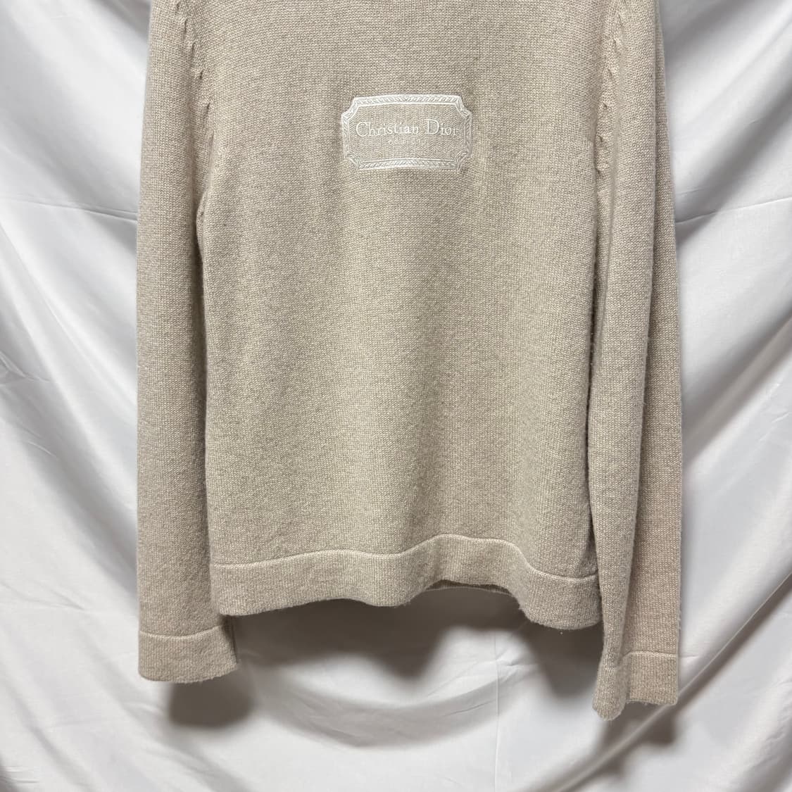 [S+급/M] 디올 크리스찬 꾸뛰르 캐시미어 니트 베이지 상품이미지3