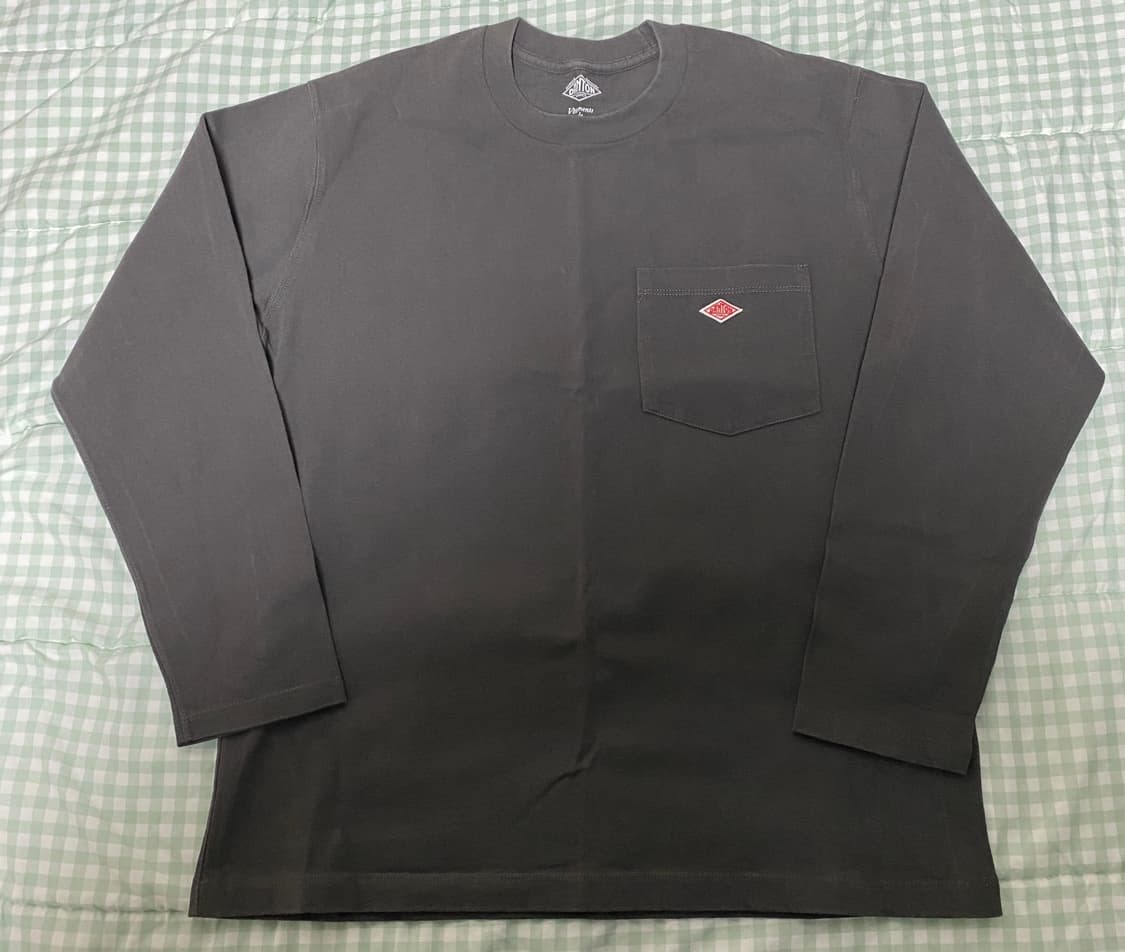 단톤 포켓 롱슬리브 차콜 상품이미지1