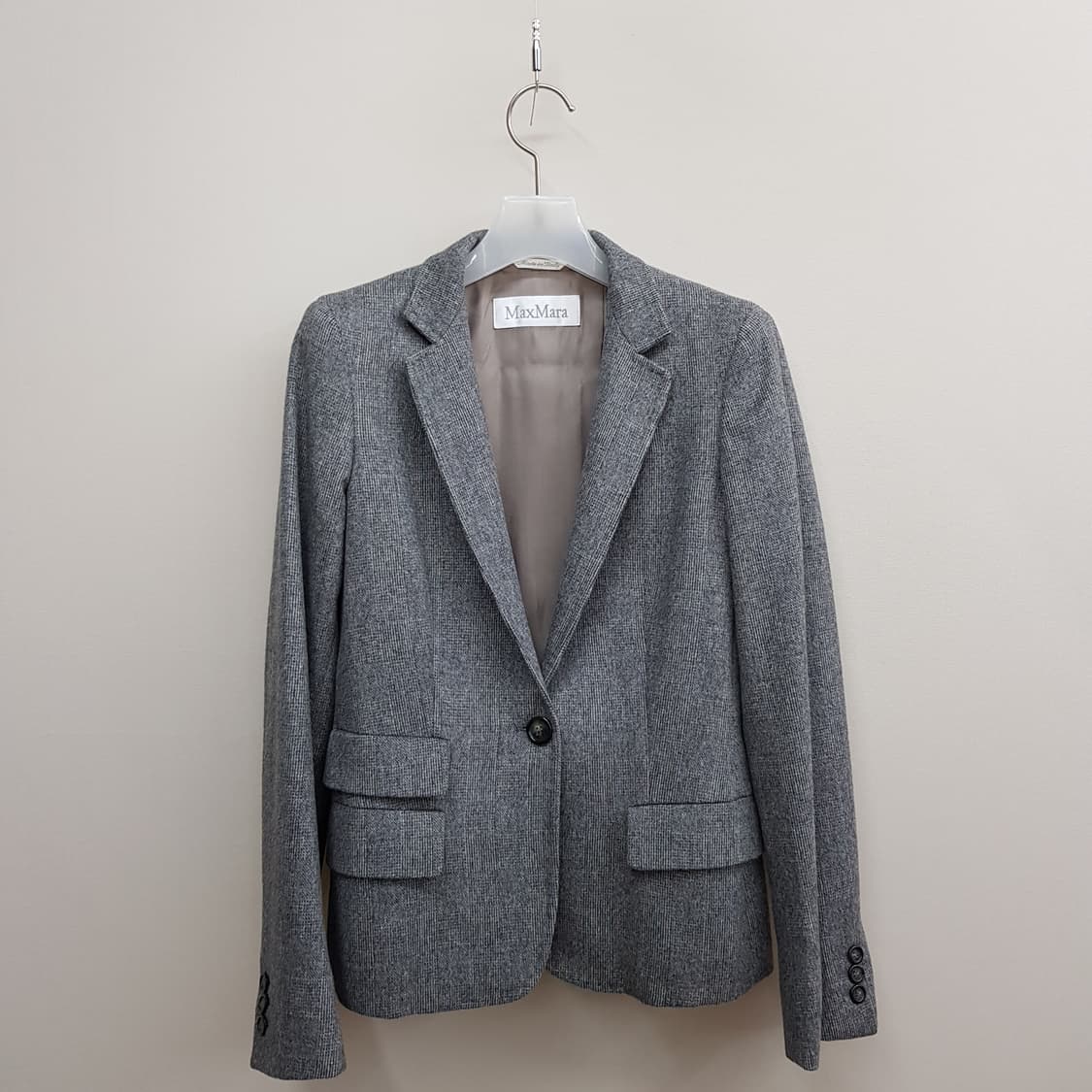 막스마라 울 블렌드 클래식 싱글 자켓  스커트 셋업 34사이즈 상품이미지3