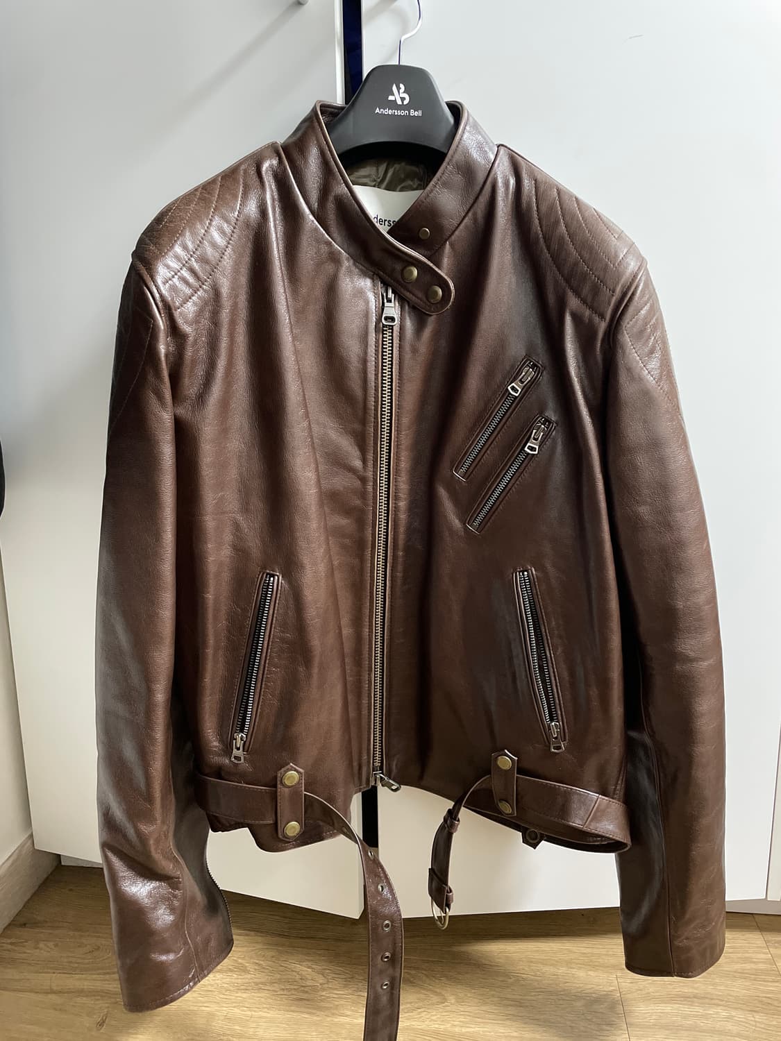 앤더슨벨 바이커 레더자켓 L 상품이미지2