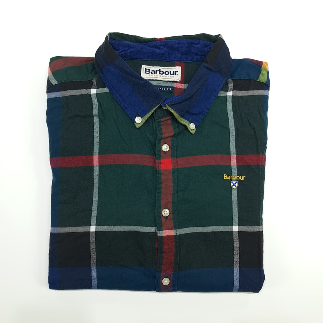 CN676 XL 바버 클래식 블랙워치 타탄체크 플란넬 긴팔 셔츠 남방 상품이미지8