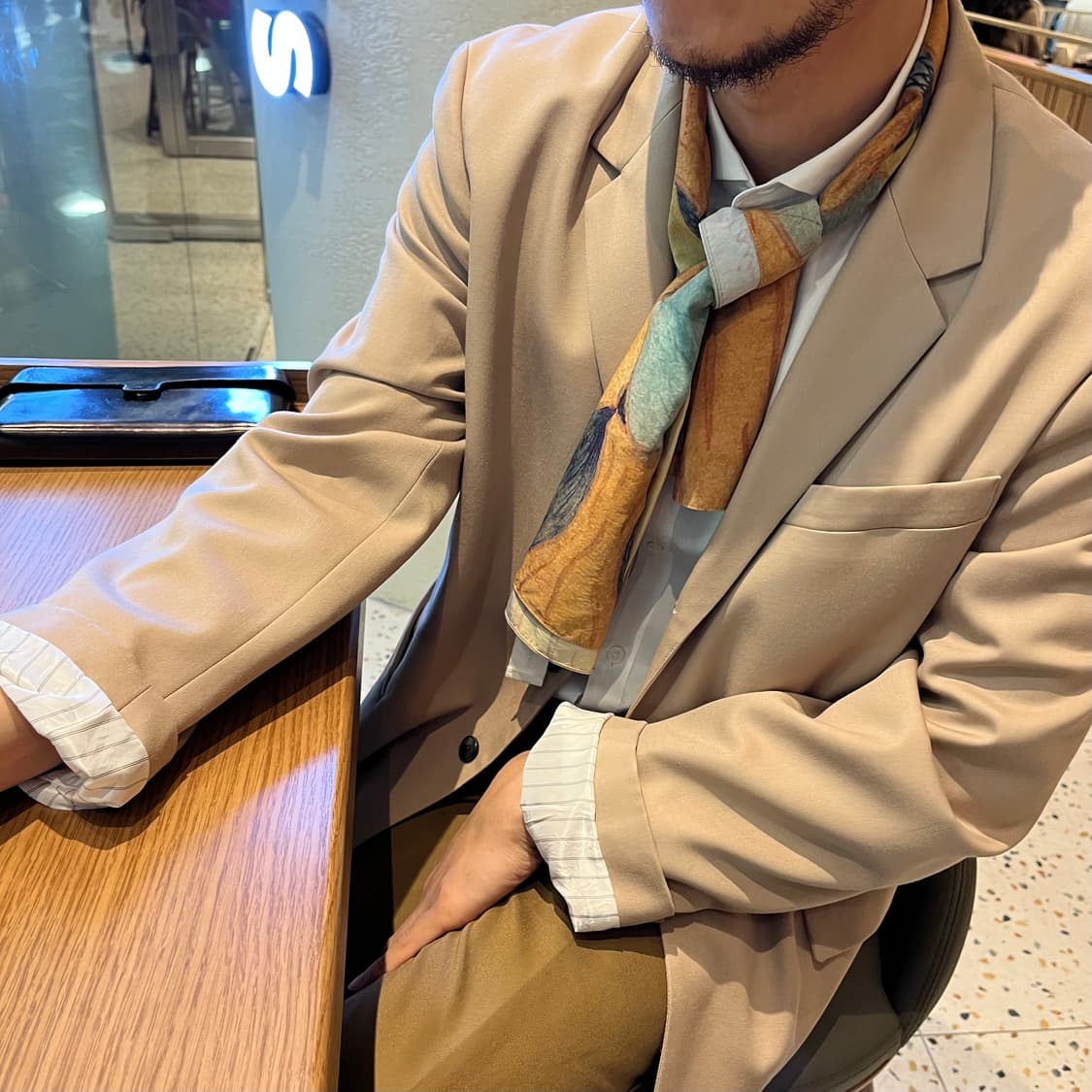 XL) 이얼즈어고 자켓 years ago 베이지 블레이저 상품이미지2