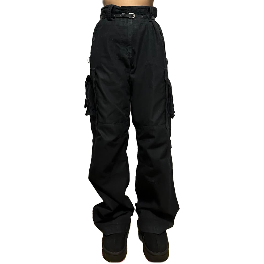 블랙 카고 팬츠 상품이미지1