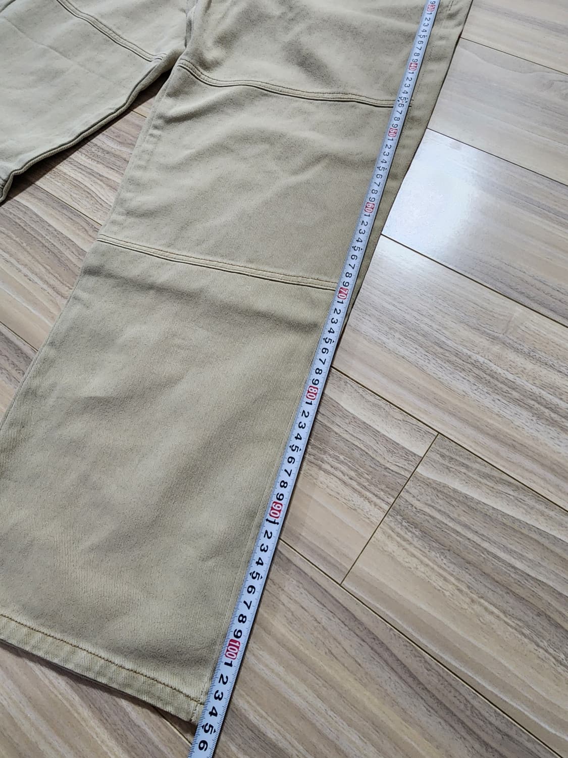 에잇세컨즈가먼트다잉팬츠바지베이지 상품이미지9