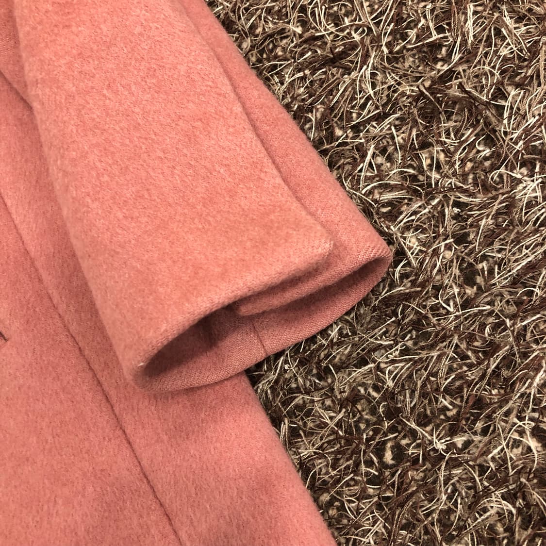 MINE 마인 한섬 울 캐시미어 핑크 코트 상품이미지4