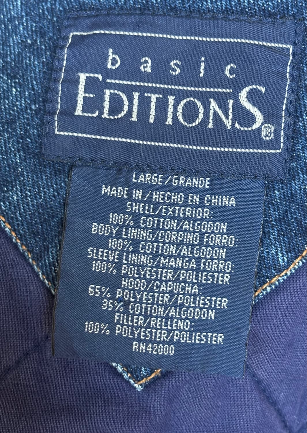 Basic Editions 데님 바시티 자켓 상품이미지2