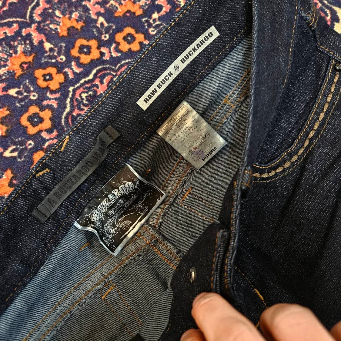 Raw Buck by 버커루 포켓 스티치 부츠컷 데님 팬츠  상품이미지8