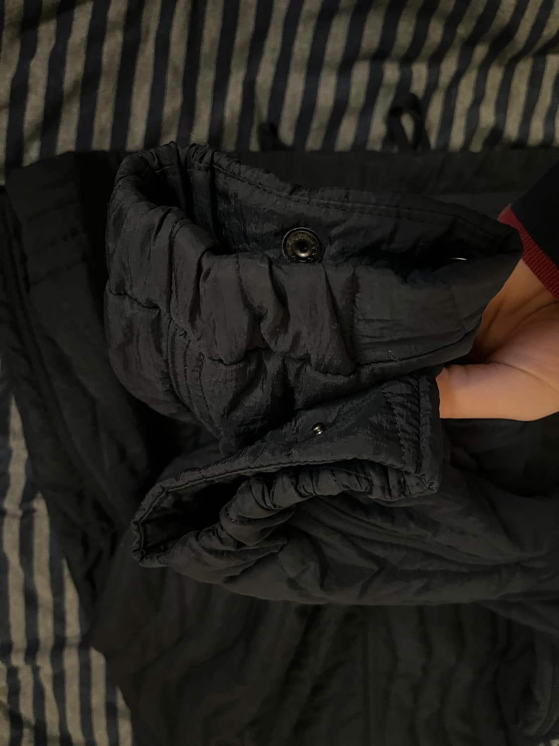 [L] 언어펙티드 21fw 퀼티드 퀼팅 블루종 자켓 네이비 상품이미지6