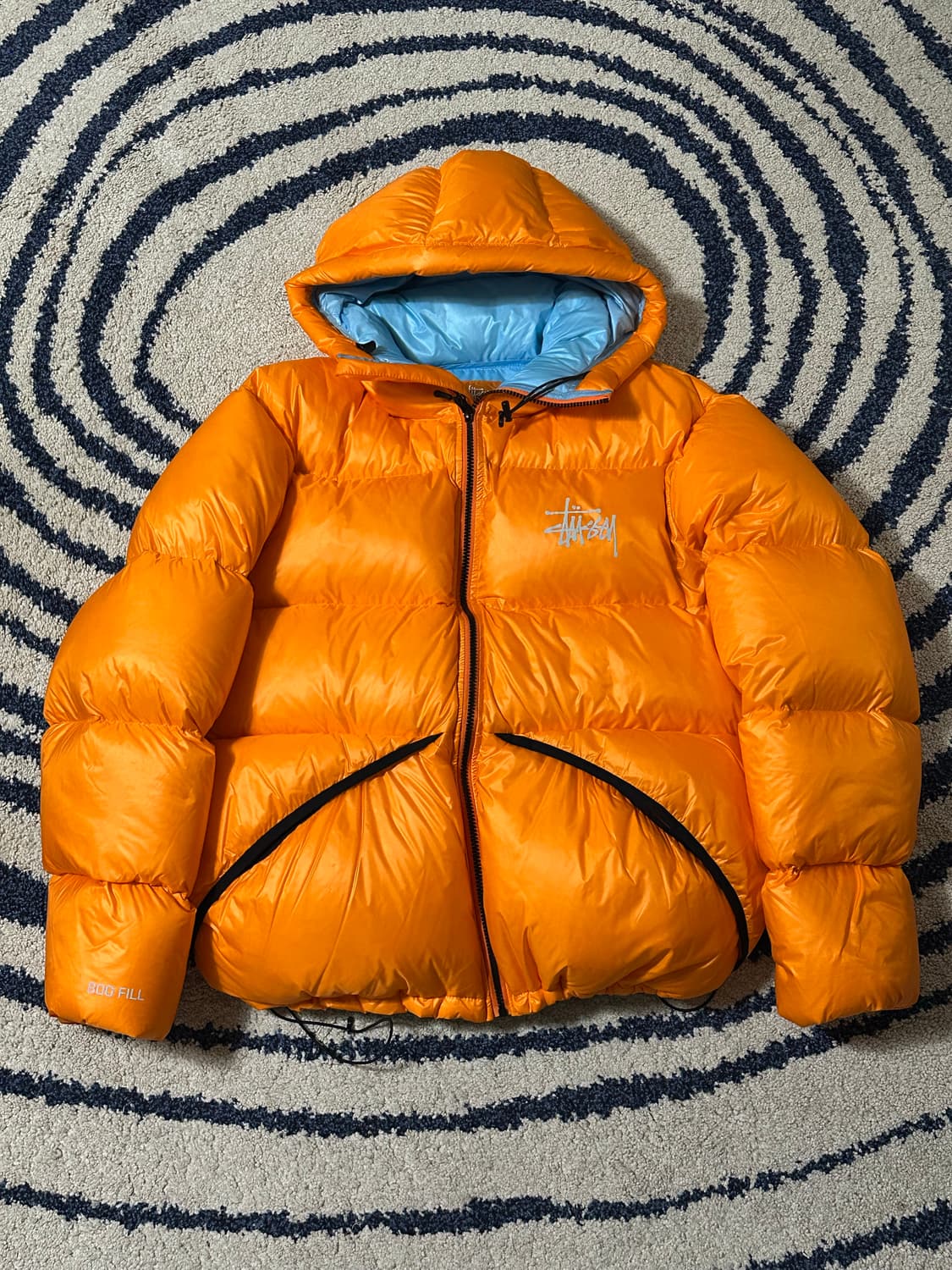 스투시 마이크로 립스탑 다운파카 오렌지 상품이미지2