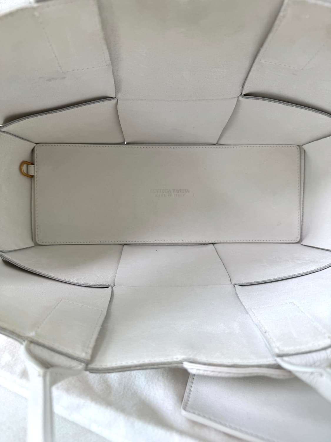 보테가베네타 스몰 아르코 토트백 화이트 상품이미지5