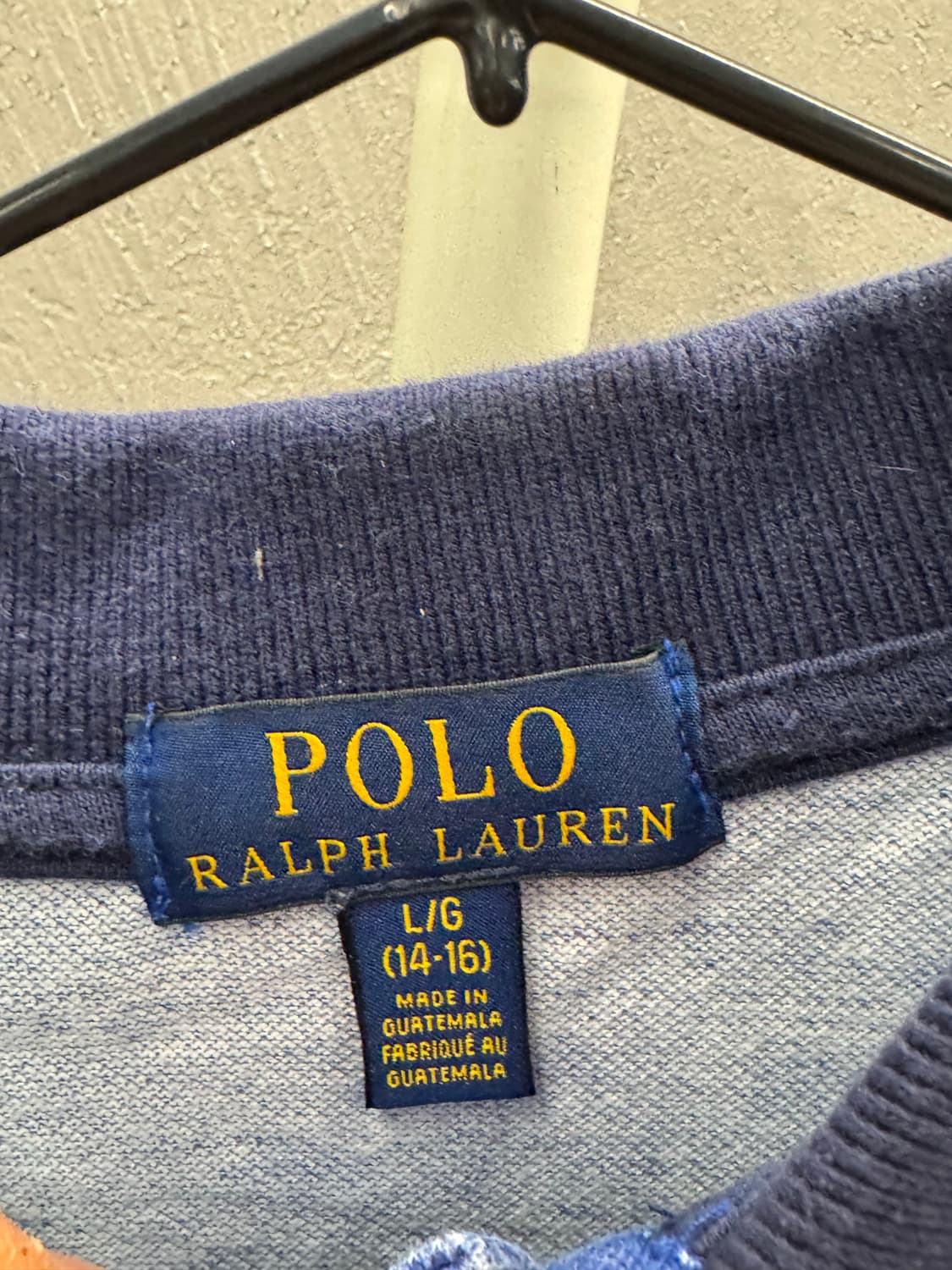 폴로 랄프로렌 스트라이프 반팔 카라티 L 상품이미지3