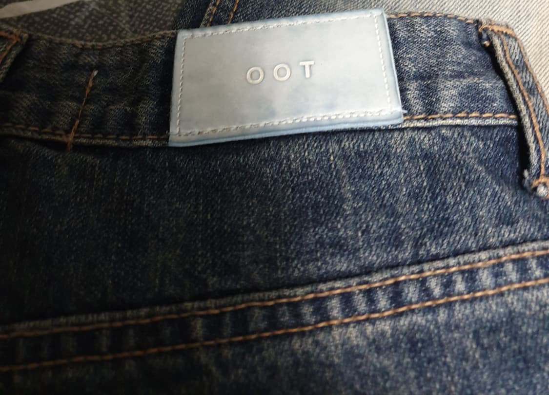 OOTJ 서울 로우라이즈 세미부츠컷 빈티지워싱 데님팬츠 (S) 상품이미지4