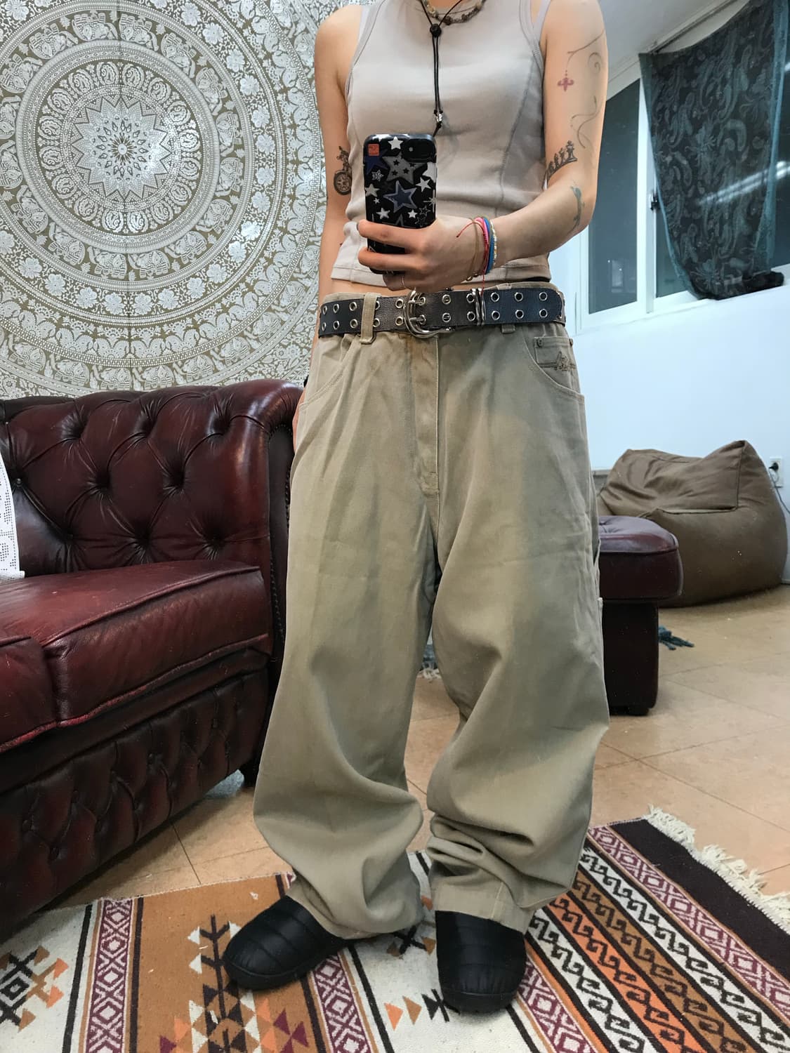 마자플라바 베이지 카펜터 팬츠  상품이미지2