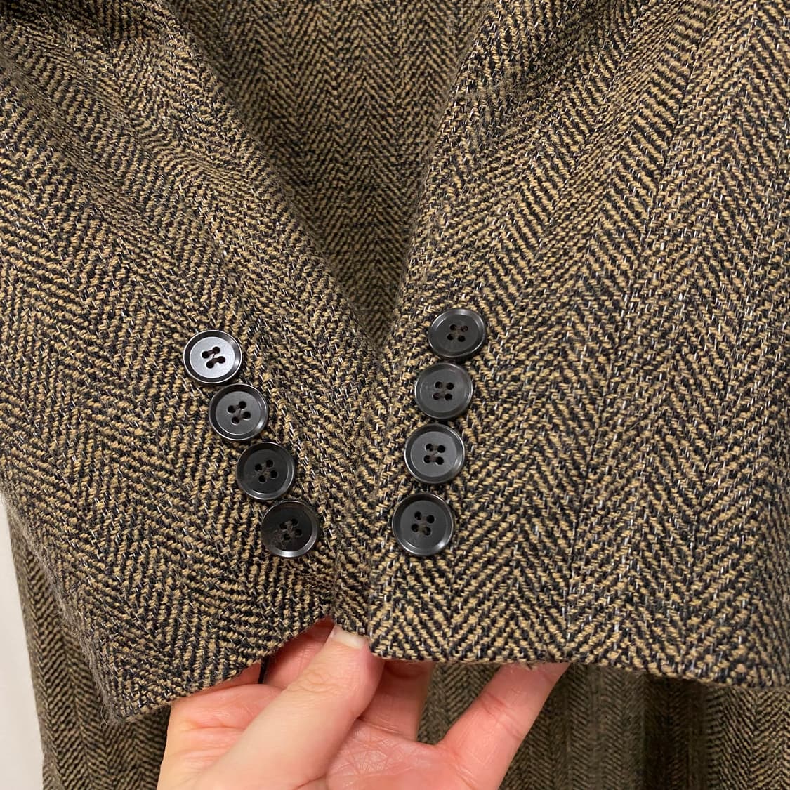 세루티1881 패턴 더블 울 코트 상품이미지7