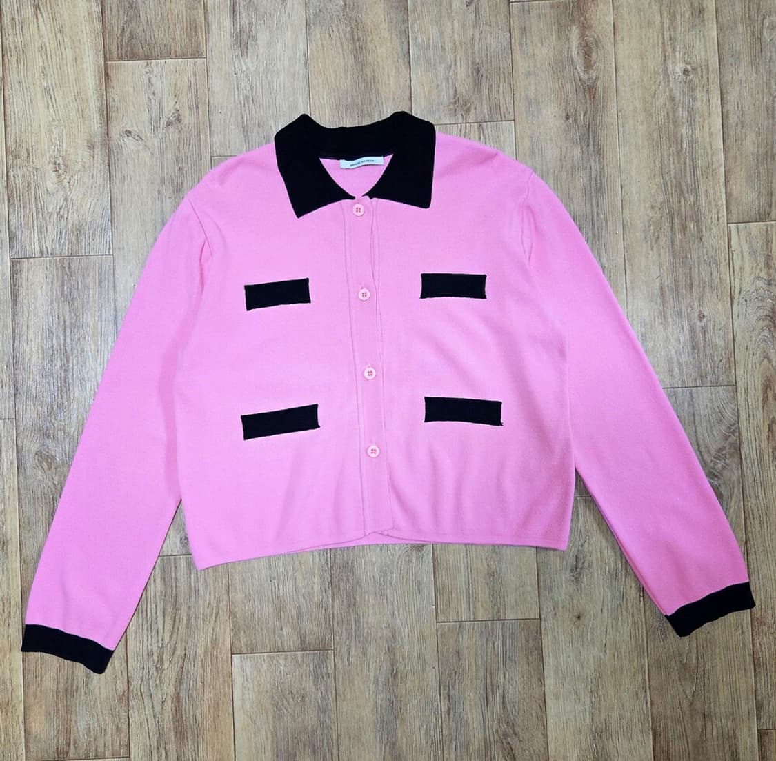 비뮤즈맨션(BEMUSE MANSION) 컬러 블록 니트가디건 프리사이즈 상품이미지5