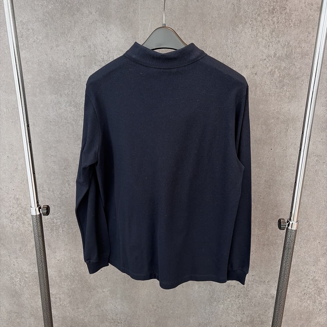 (정품/새상품) 폴앤샤크 남성 네이비 로고 패치 롱슬리브 폴로셔츠 상품이미지3