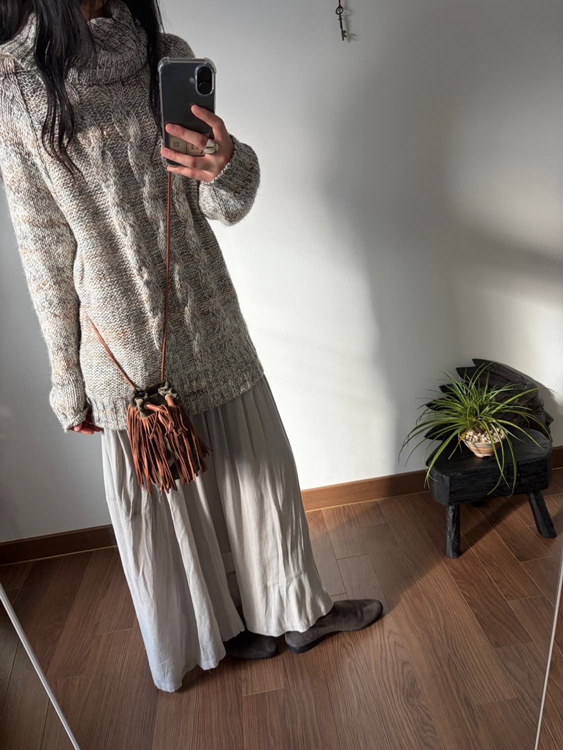 wide turtleneck dress & top 상품이미지3