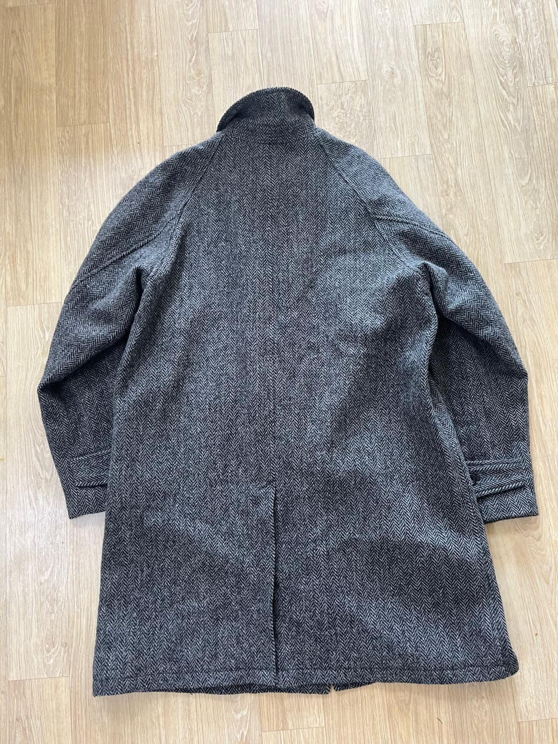 빔즈플러스 해리스트위드 헤링본 발마칸 코트 XL 상품이미지5