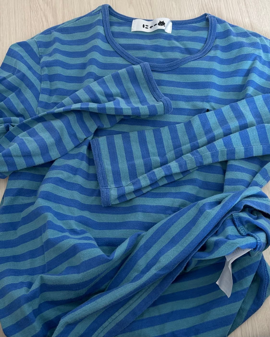 Nenet 네넷 냐 패치 스트라이프 티셔츠 상품이미지4