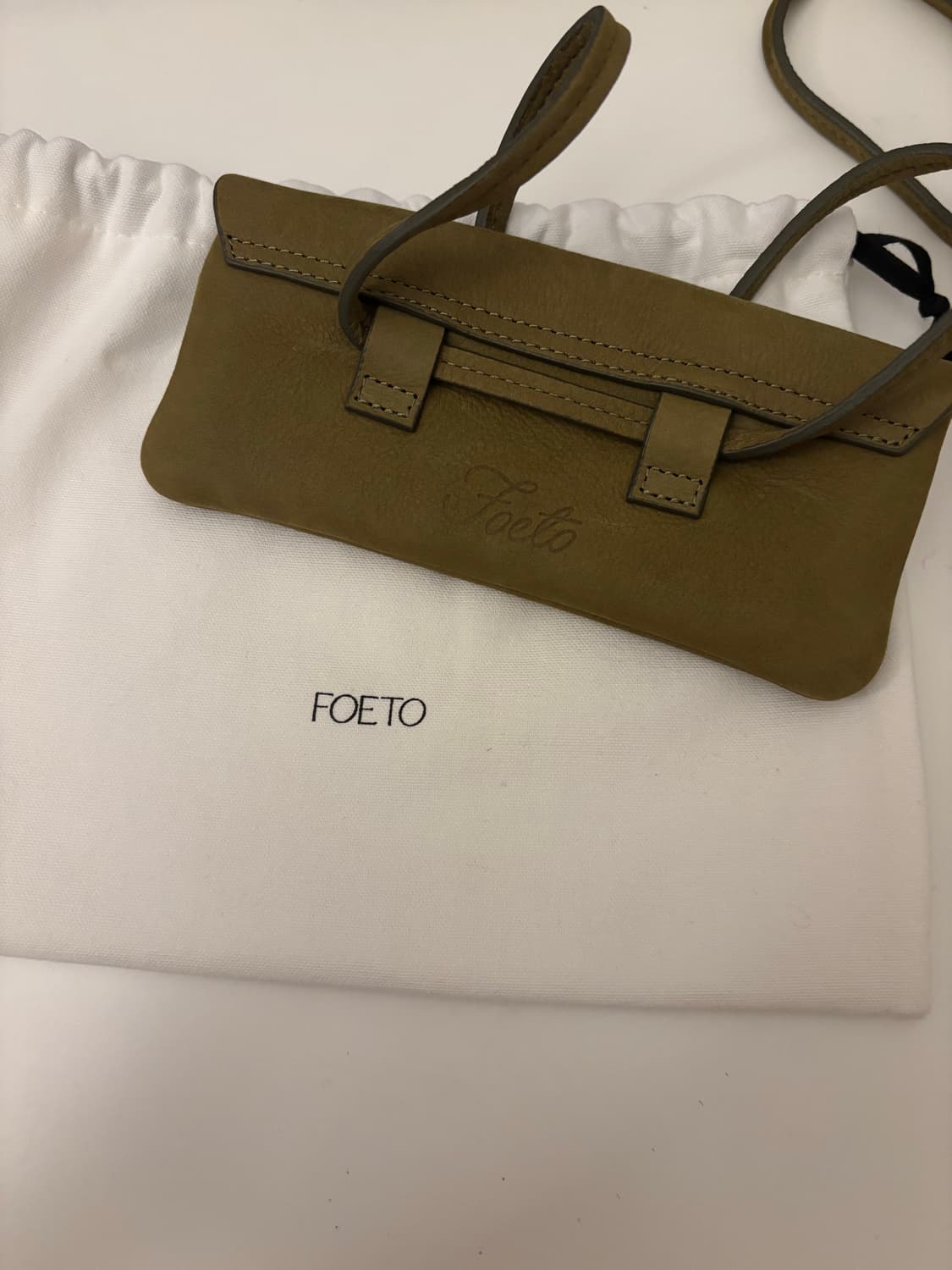Foeto 포에토 How string bag 벨트백 _ 올리브 상품이미지5