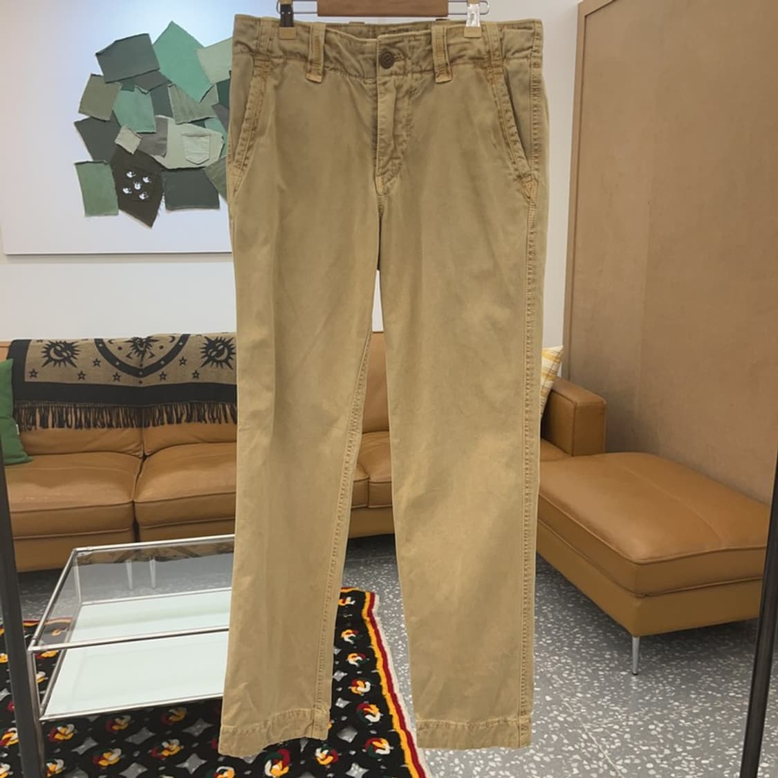 후아유 올드스쿨 빈티지 베이직 코튼팬츠 30인치 C06590 상품이미지3