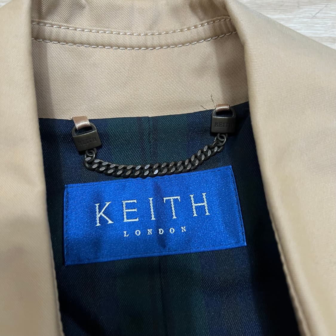 키이스 런던 여성 클래식 더블 트렌치코트 [베이지] 82-88-160 상품이미지4