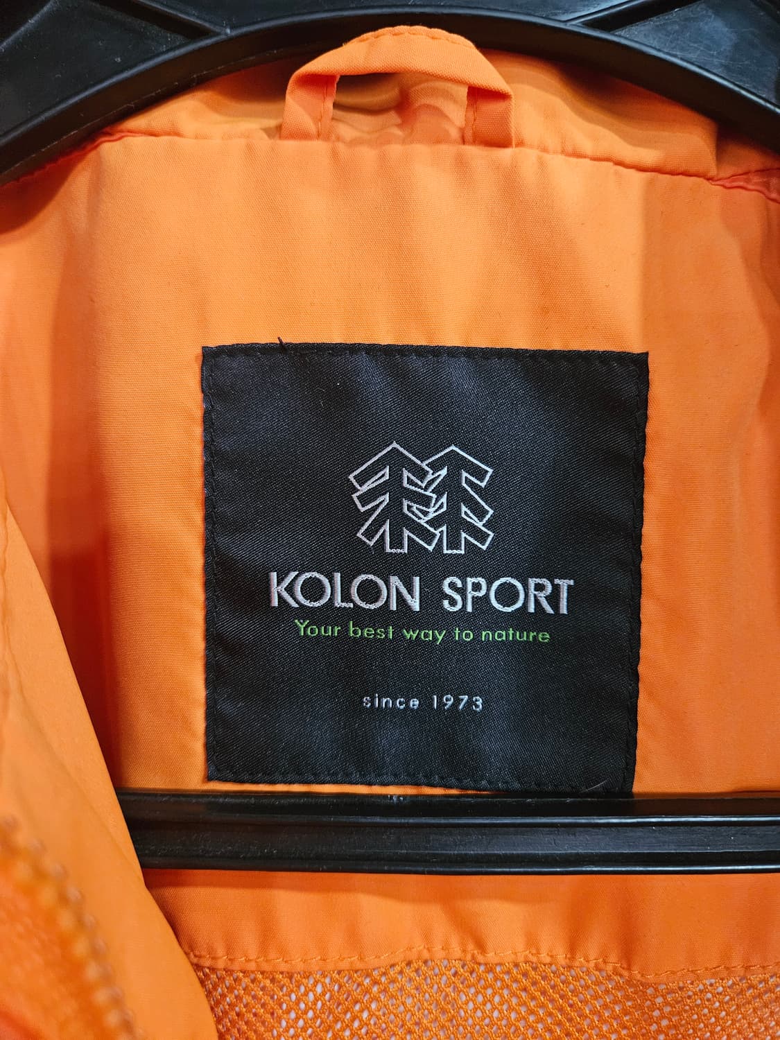 코오롱스포츠 고어텍스 오렌지 남성 100 등산복 바람막이 자켓  상품이미지3