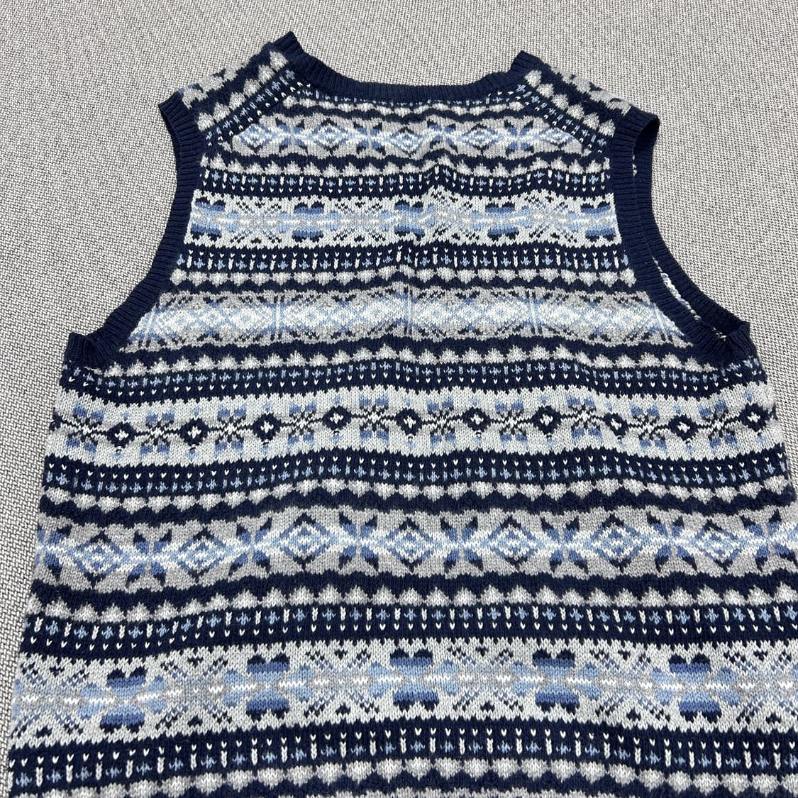 폴로 캐시미어 혼방 페이어일 니트 베스트(L) 상품이미지4