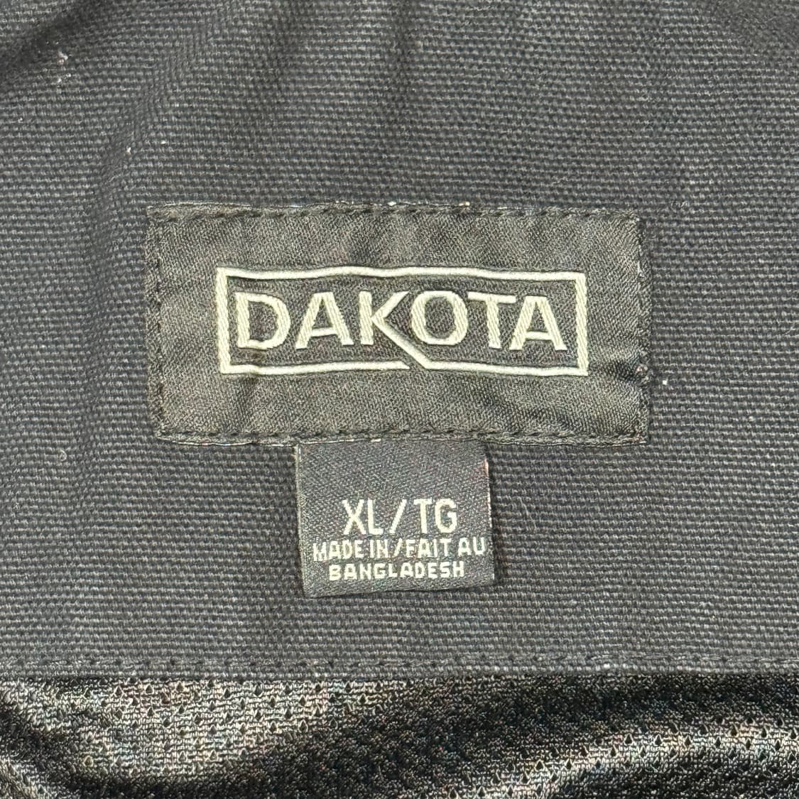 XL) DAKOTA x Wasaya 워크웨어 캔버스 베스트 블랙 상품이미지8