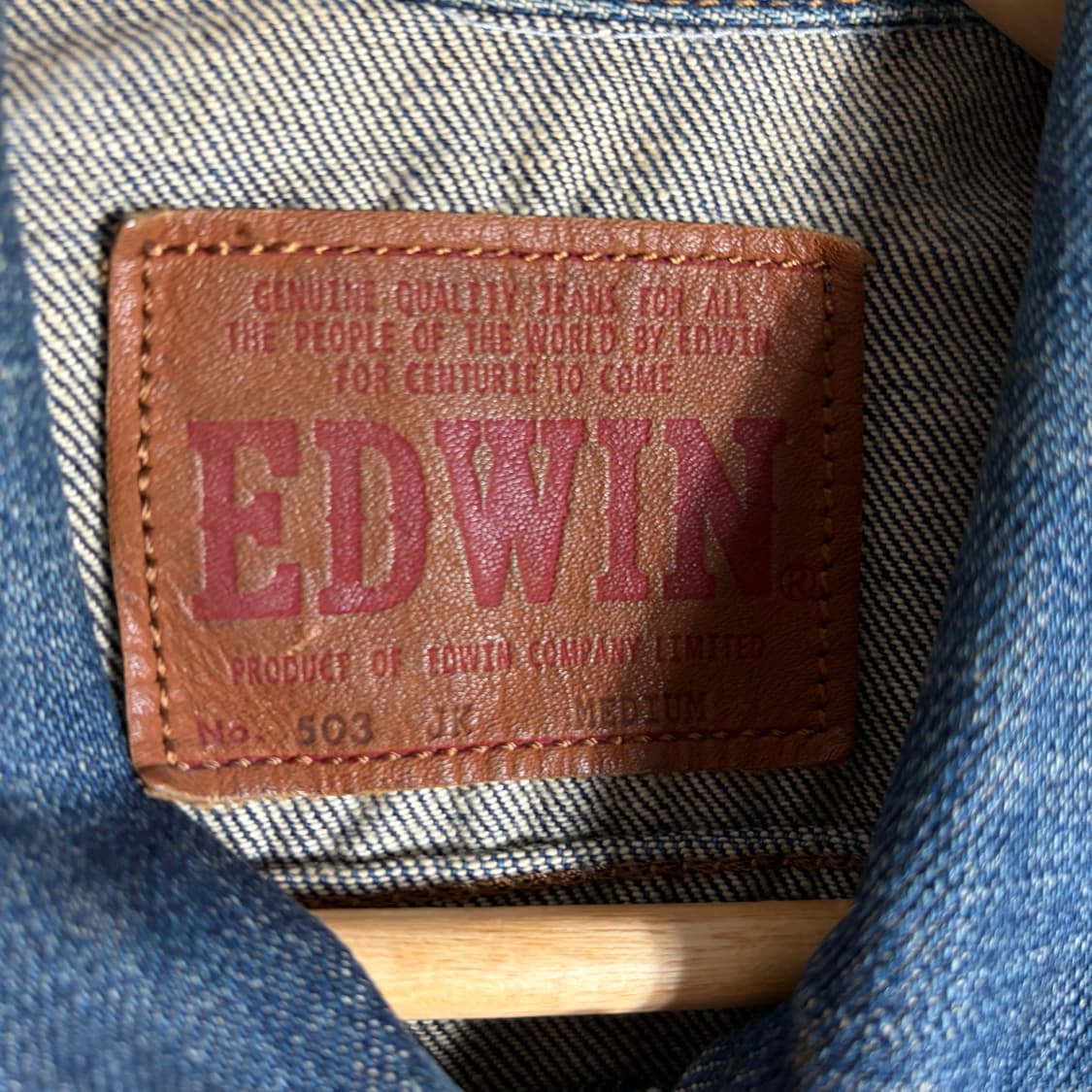 에드윈 5035 클래식 데님 트러커 자켓(M) 상품이미지7