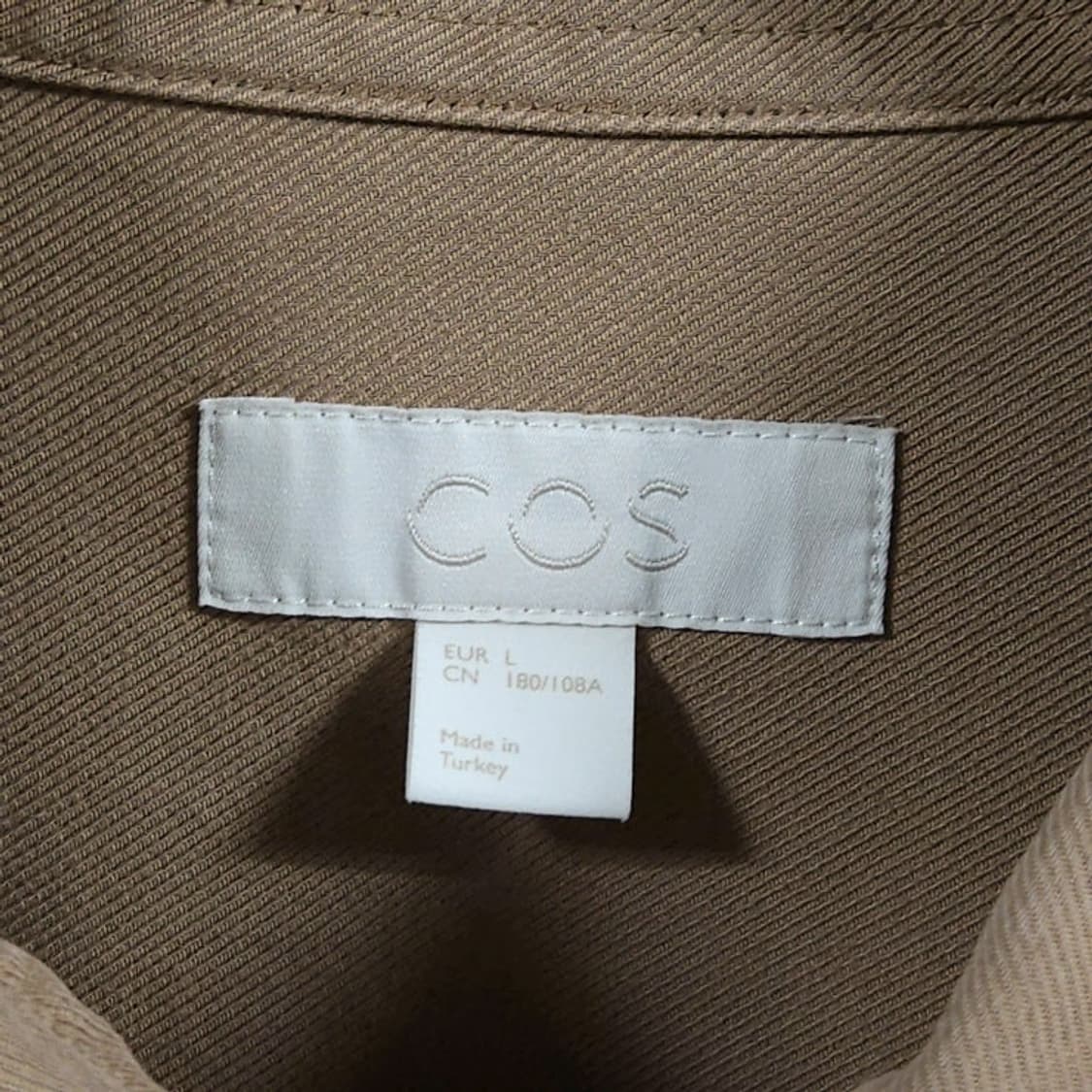 105)COS 코스 피그먼트 워시드 셔츠 베이지 상품이미지3