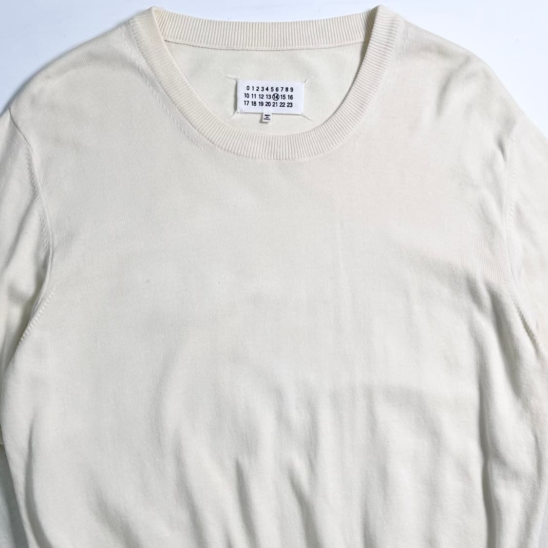 마르지엘라 화이트 엘보패치 니트  상품이미지2