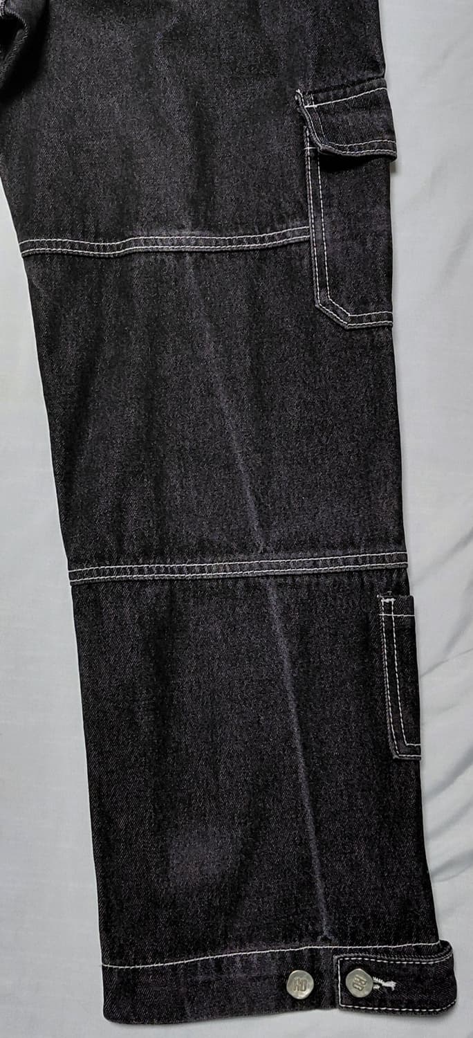 RDVZ 스티치 포인트 블랙 카고 데님 S (무료배송) 상품이미지8