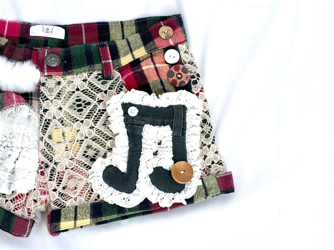 Custom)plaid Music-note🎵 preppy set 상품이미지10