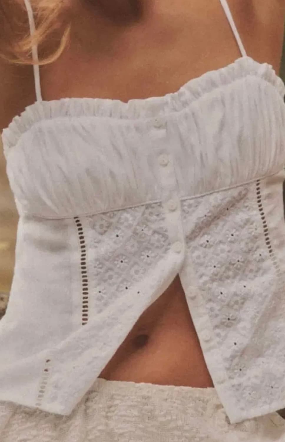 ZARA 자라 자수 블라우스, 자라 자수 탑, 나시 블라우스 상품이미지4