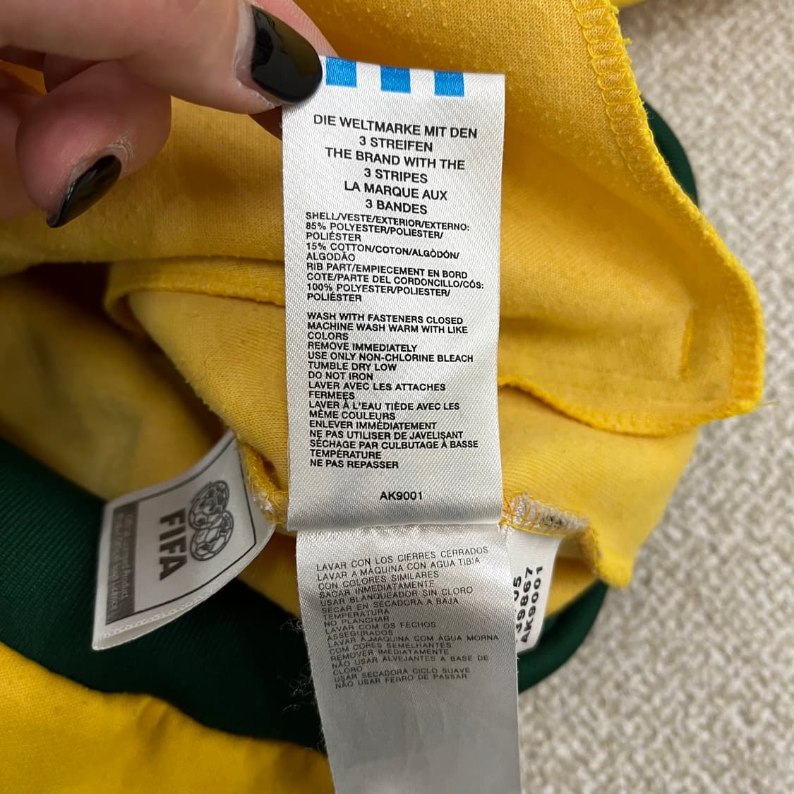 XS 아디다스 올드스쿨 브라질 져지 집업 0220M 상품이미지3