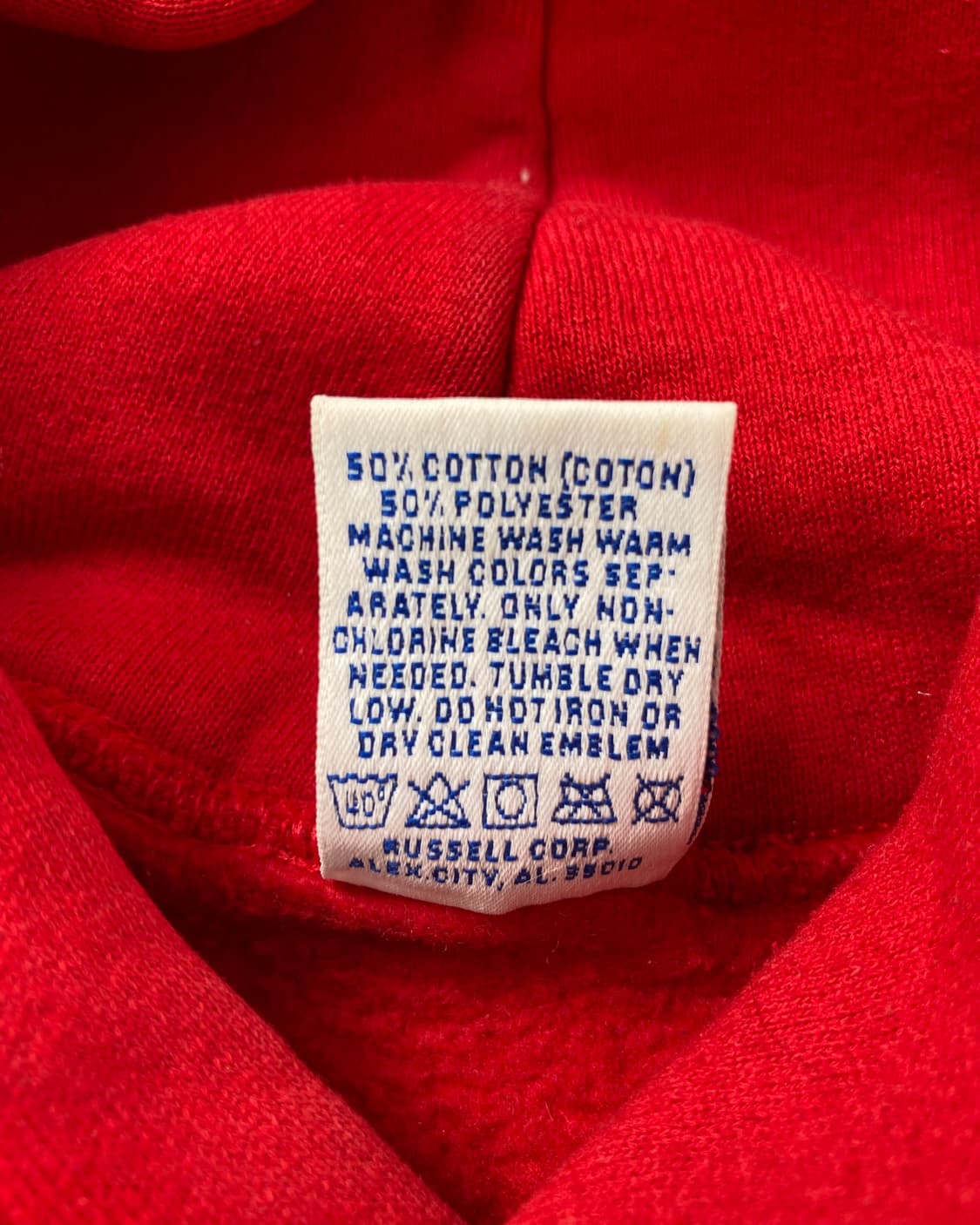 90s Russell Hoodie (red) 상품이미지4