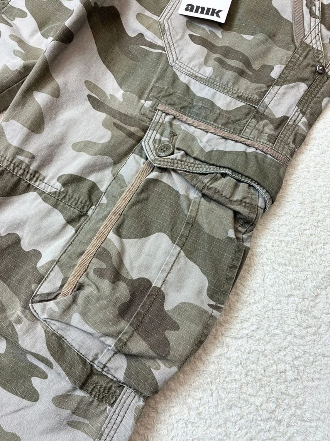 리트머스 00's 밀리터리 립스탑 카모 카고 팬츠 PN6214 상품이미지4