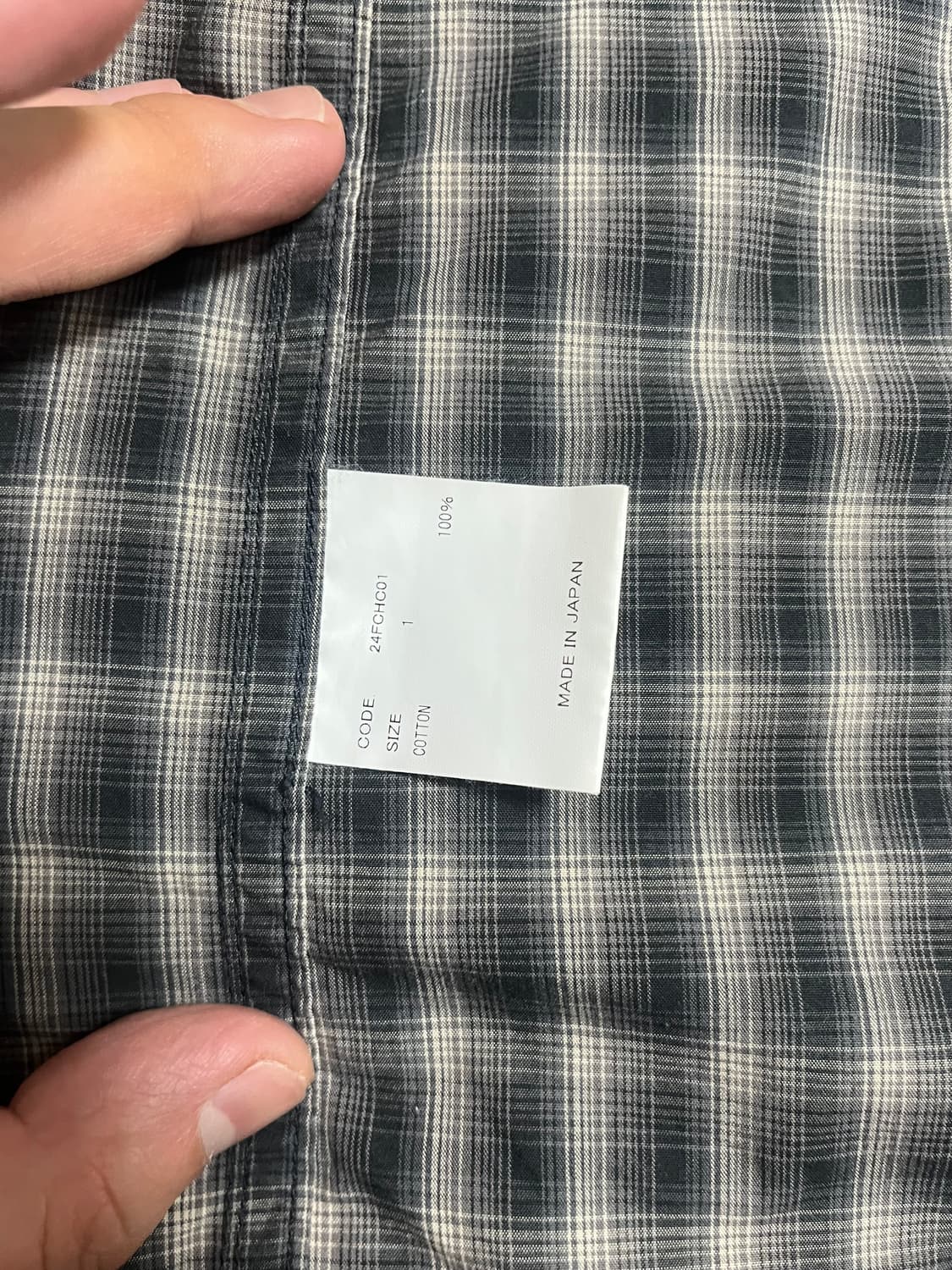 URU 우르 도쿄 플란넬 체크 셔츠 1size 상품이미지8
