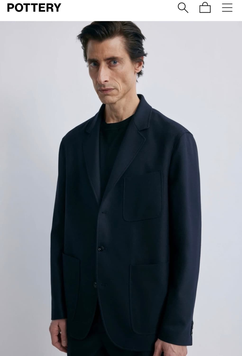 포터리 울 스포츠 다크네이비 셋업 2,3 상품이미지2