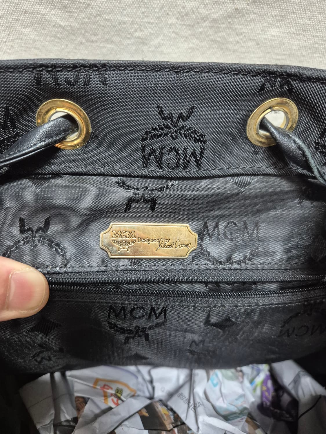 MCM 자가드 백팩 상품이미지7