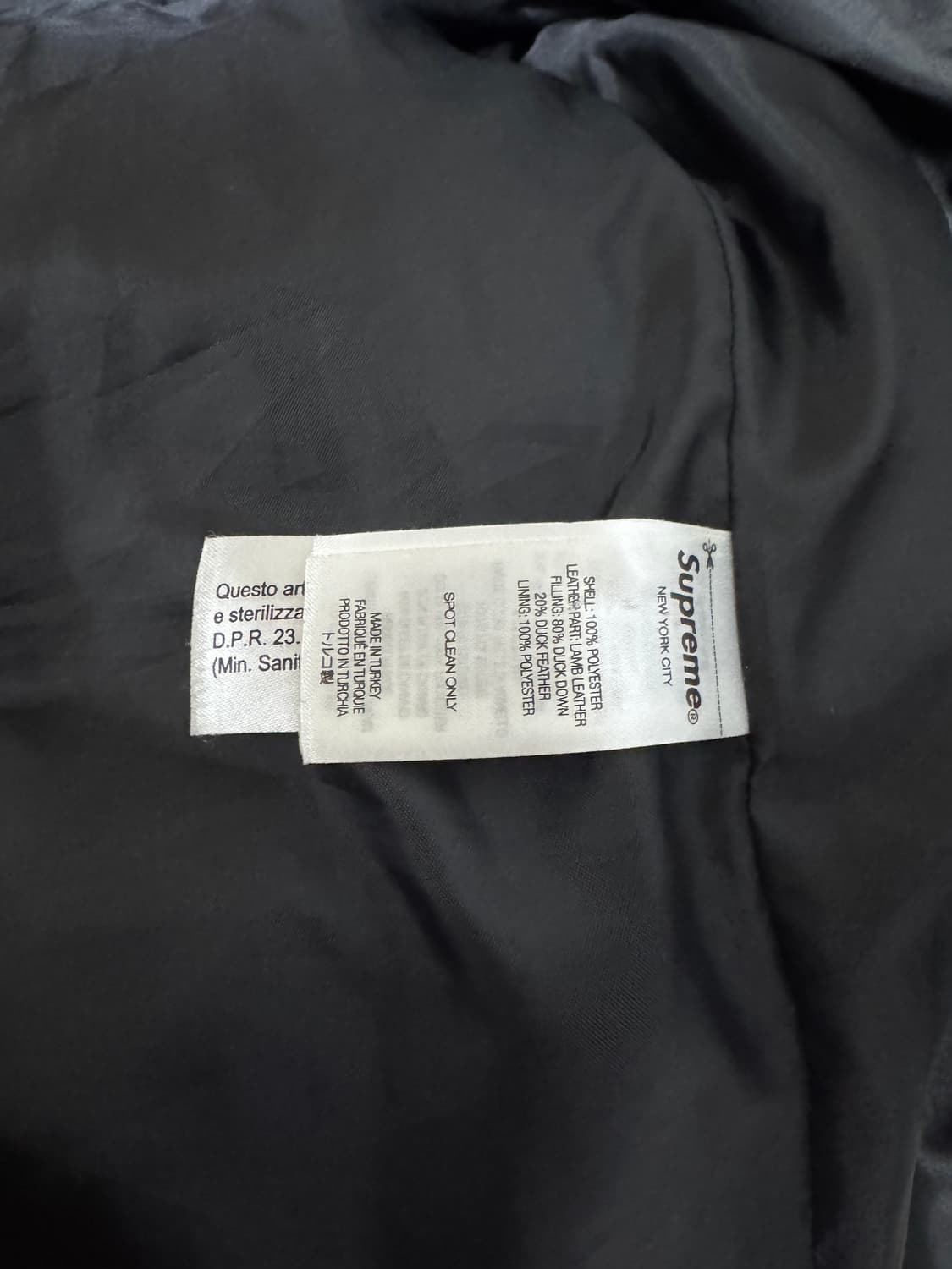 슈프림 스타 슬리브 패딩 L 상품이미지4