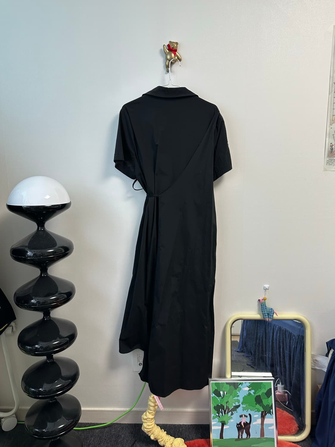 트리밍버드 하프 랩 셔츠 원피스 상품이미지3