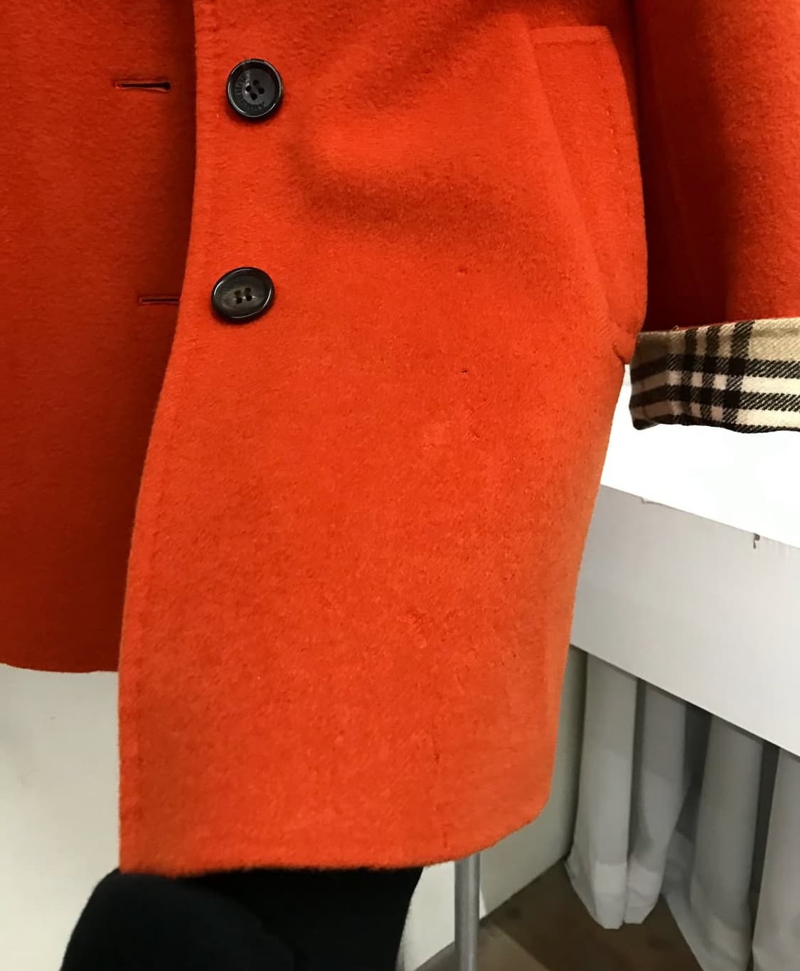 버버리 캐시미어 하프 코트 상품이미지9