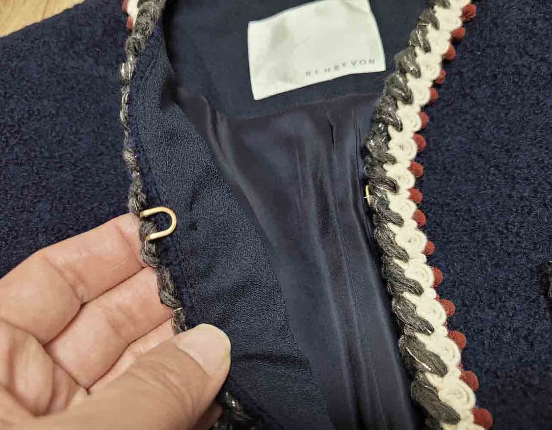 레니본(Reneevon) 브레이드 트위드자켓 55 새상품 상품이미지7